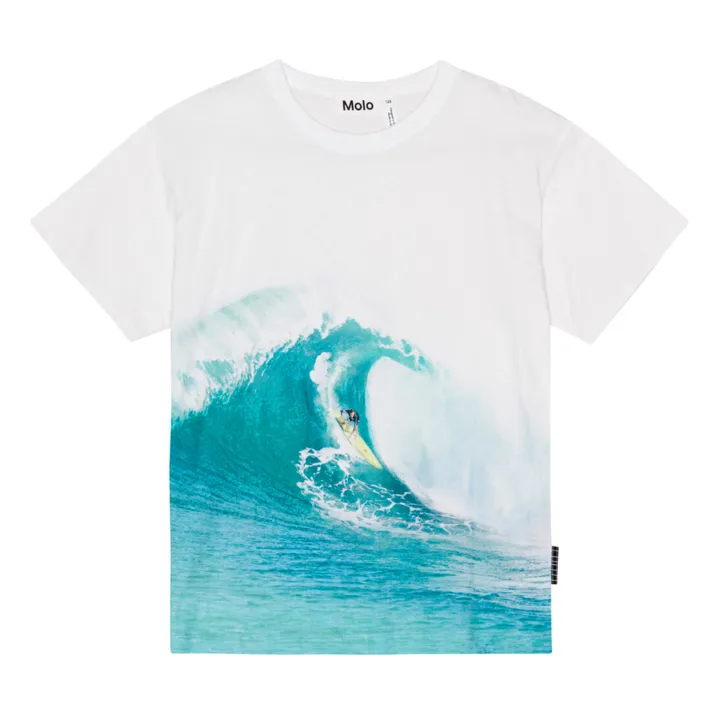 Molo T-Shirt Riley Wave Coton Bio | Blanc