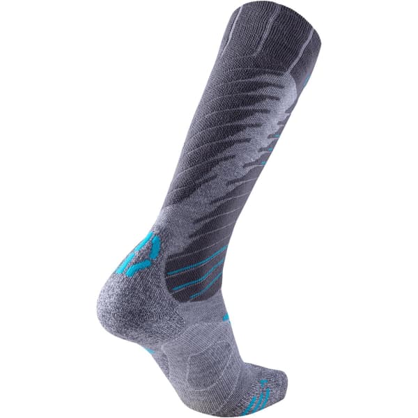 Chaussette de ski UYN LADY SKI COMFORT FIT SOCKS GREY/TURQUOISE