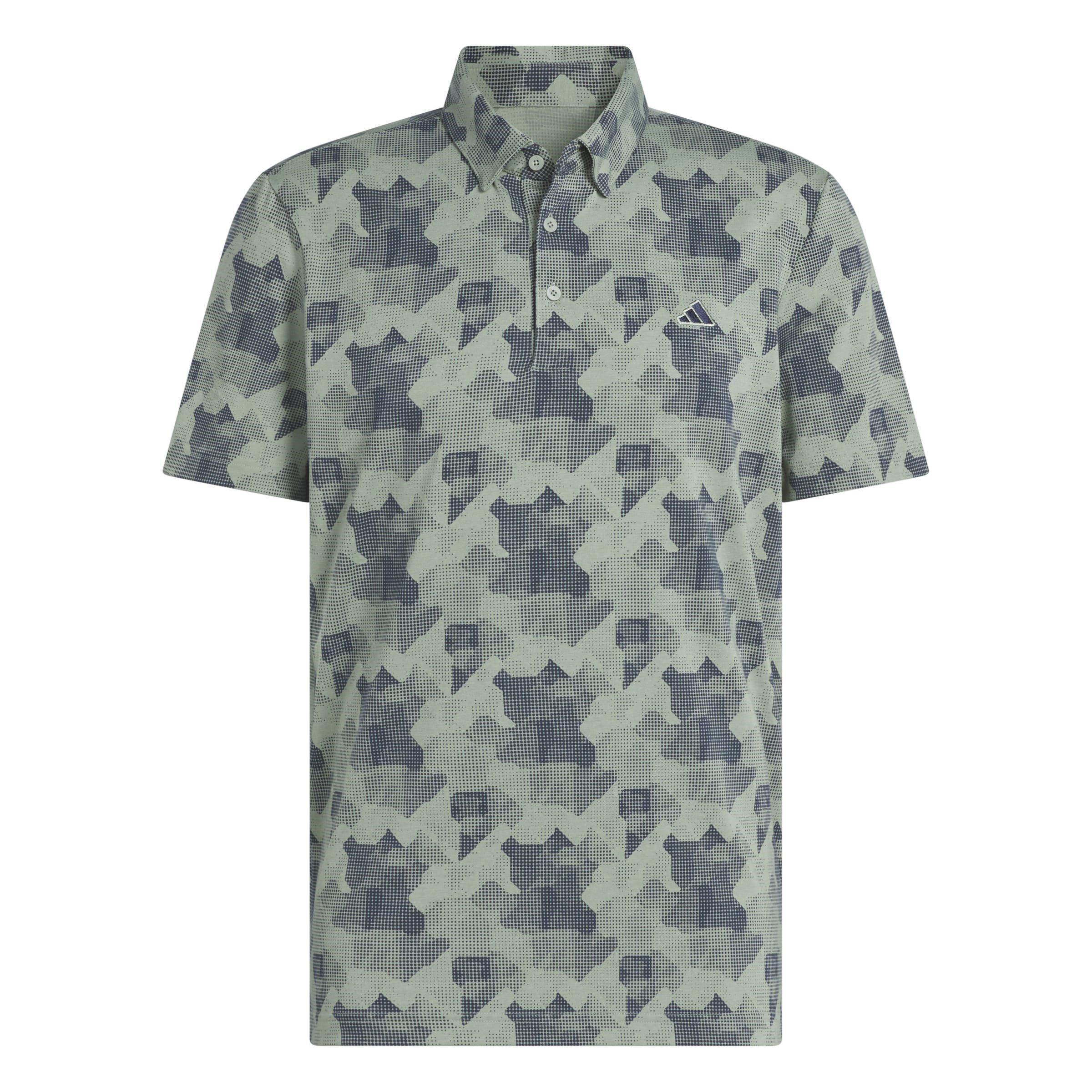 adidas All Over Print Golf Polo Shirt Mens