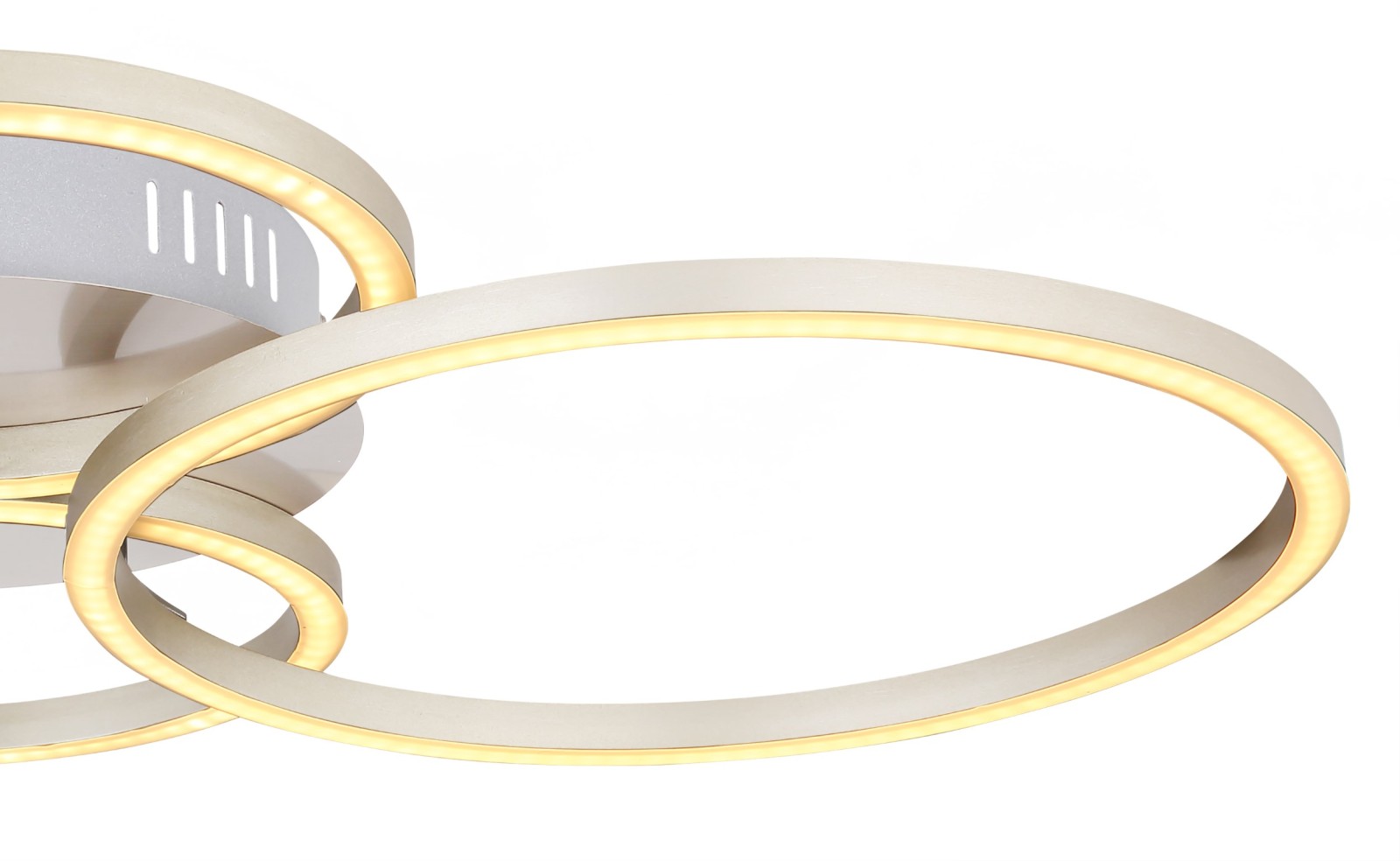LED-Deckenleuchte - nickelfarben - 65,5 cm