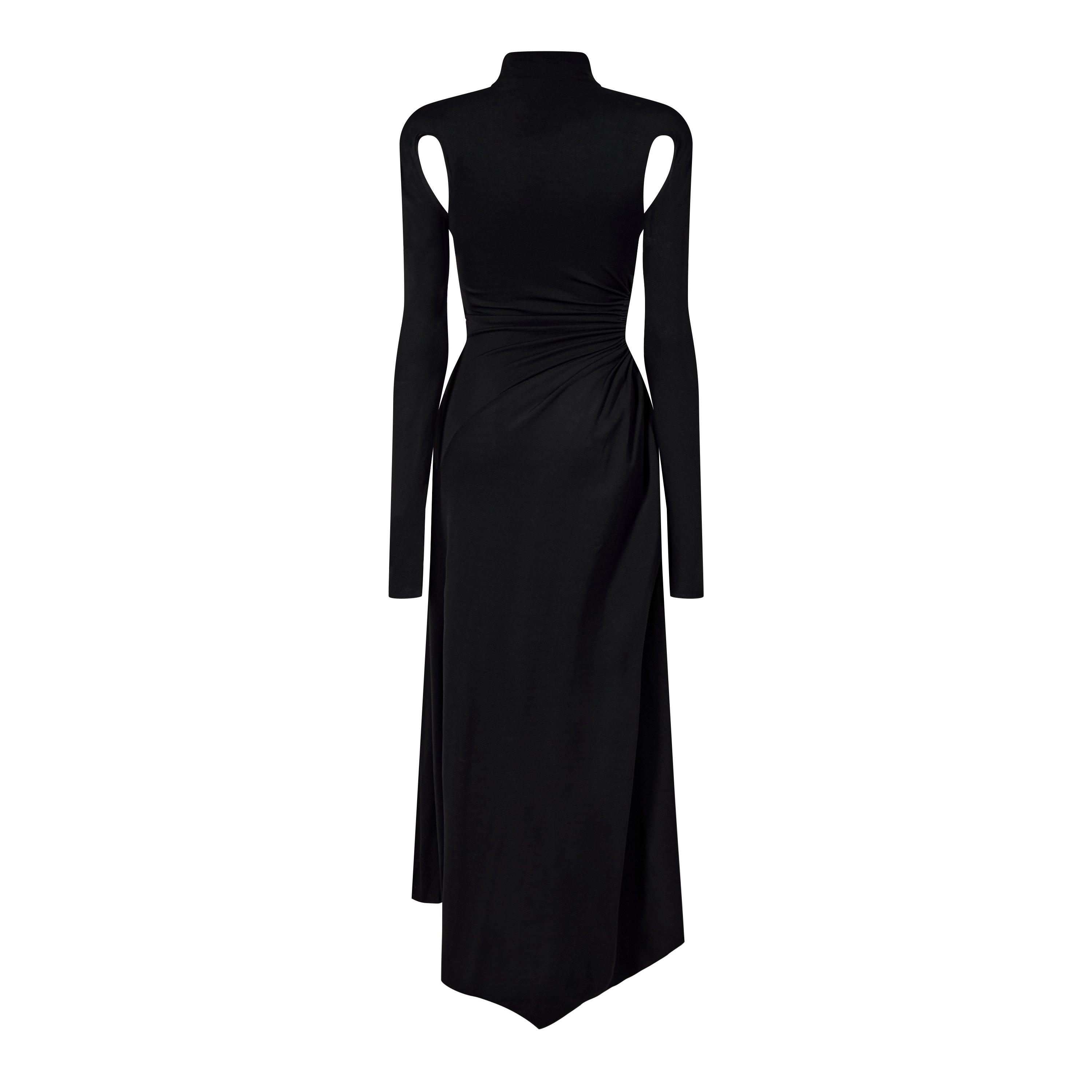 Off White Plisse Maxi Dress