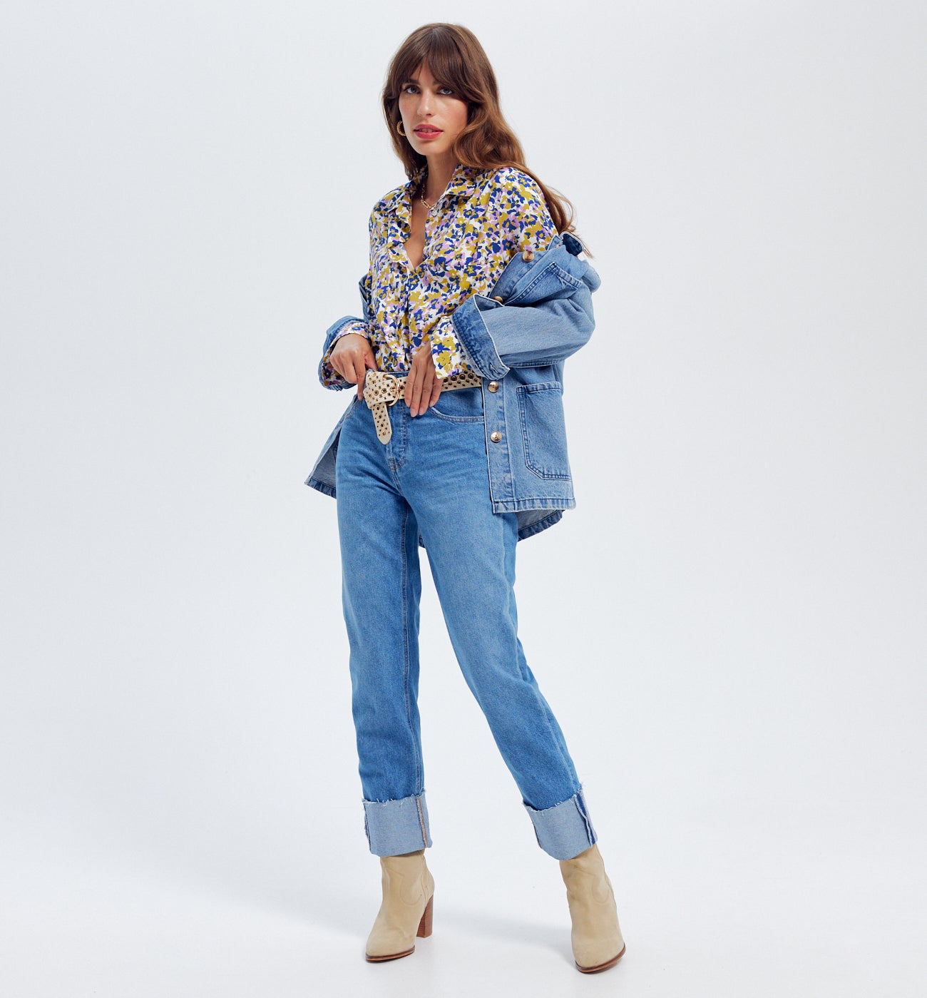 Chemise imprimée Femme - Imprimé écru
