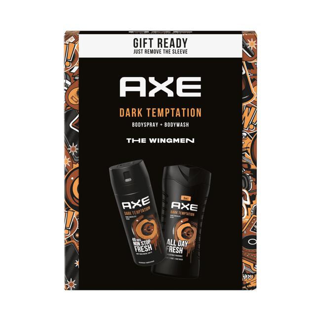 AXE Dark Temptation Toilettas Geschenkset 250ml + 150ml