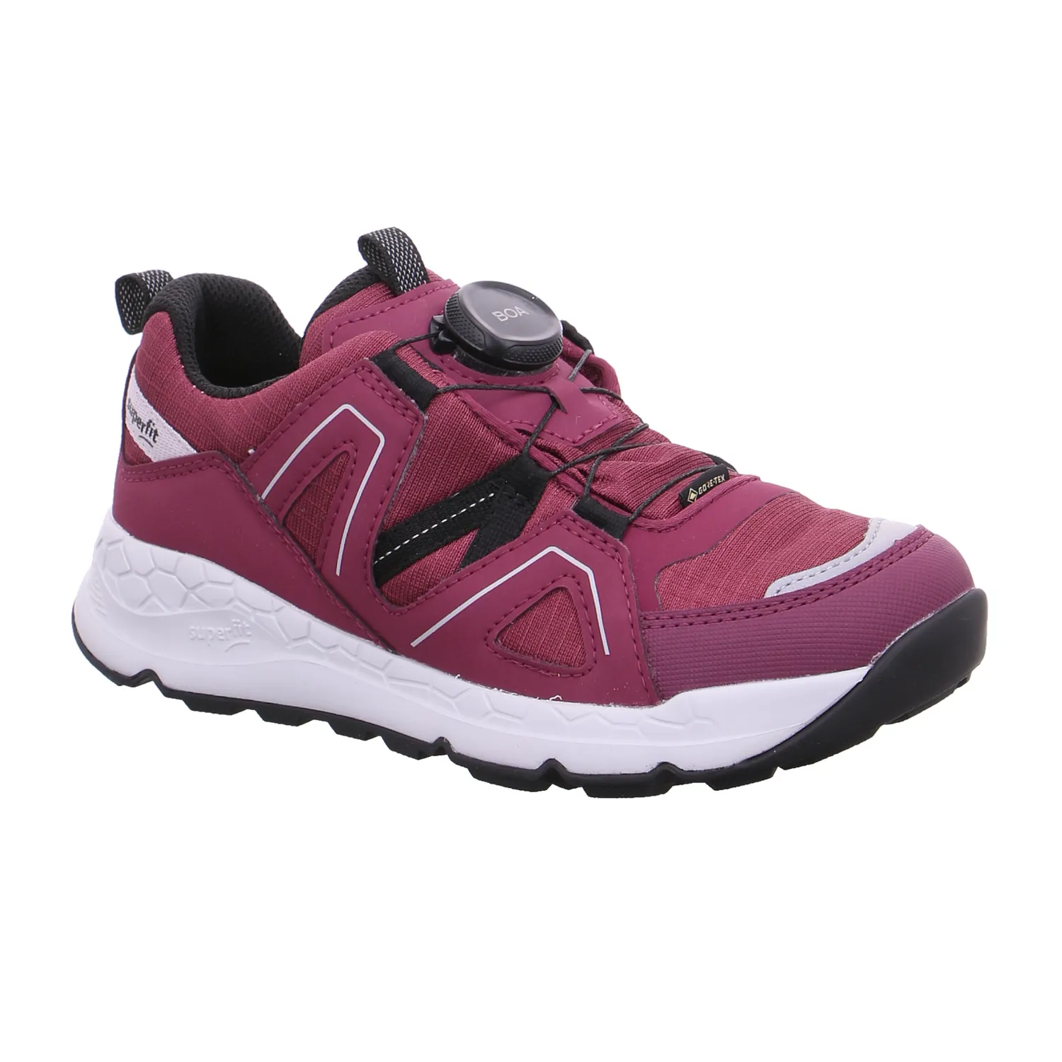 SUPERFIT Jungen-Halbschuh Binder Dunkelrot Textil  Sneaker