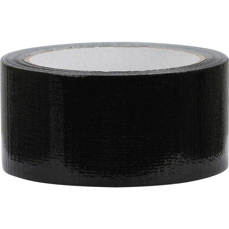 Duct tape hotmelt Zwart 48mmx25m