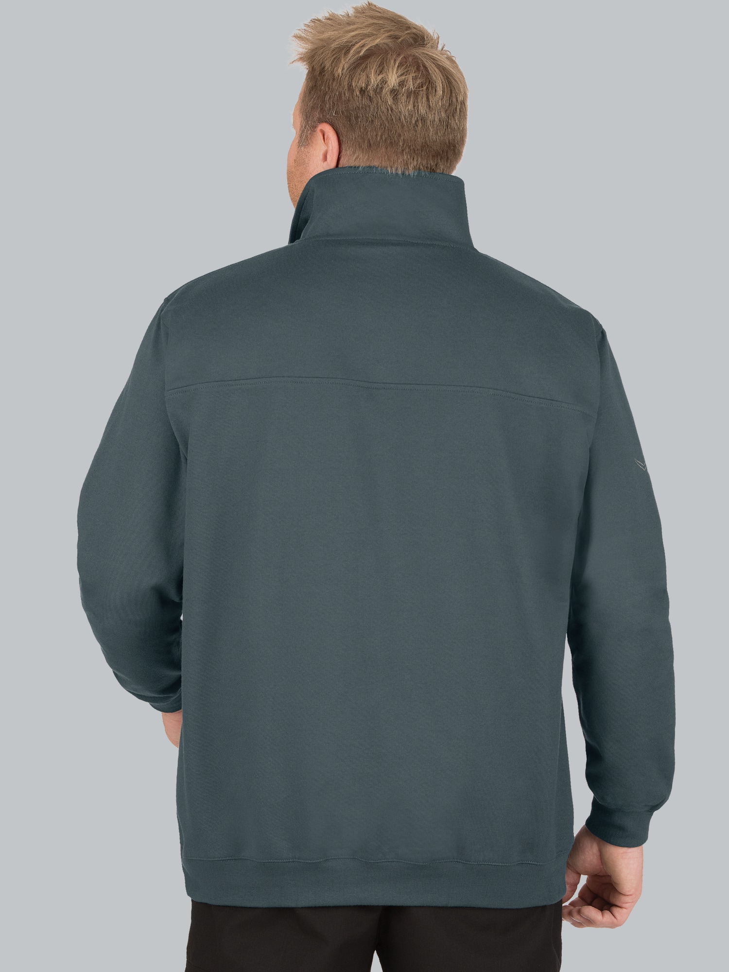 Sweatshirt mit Reißverschluss Anthrazit