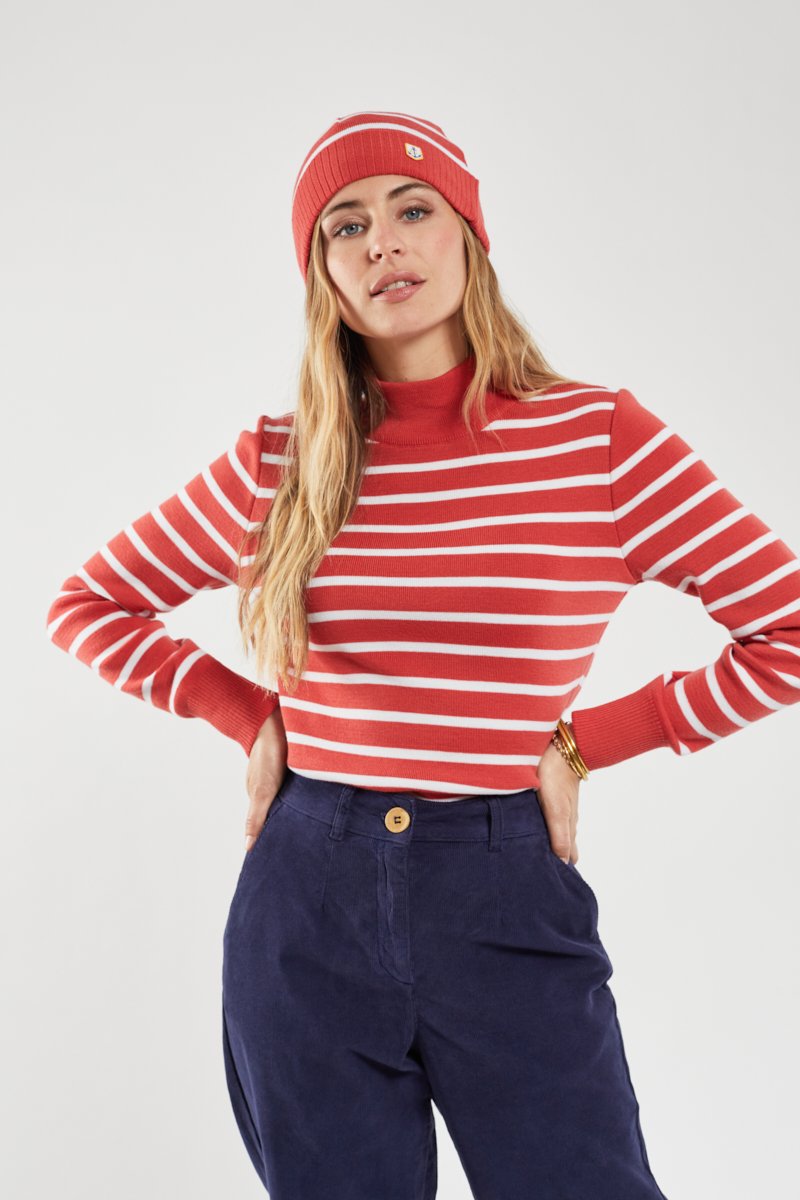 Bonnet rayé - laine