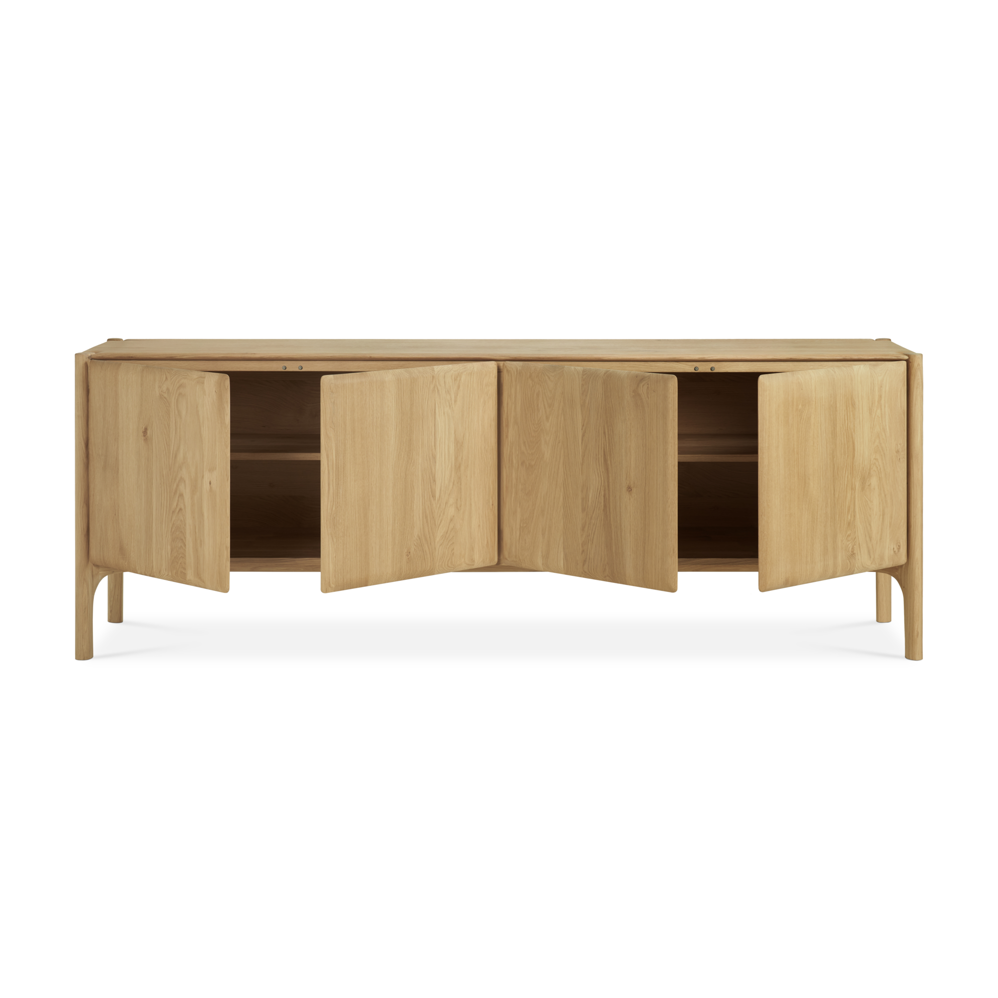 PI buffetkast- eiken - 4 deurs - 230x45x83 cm