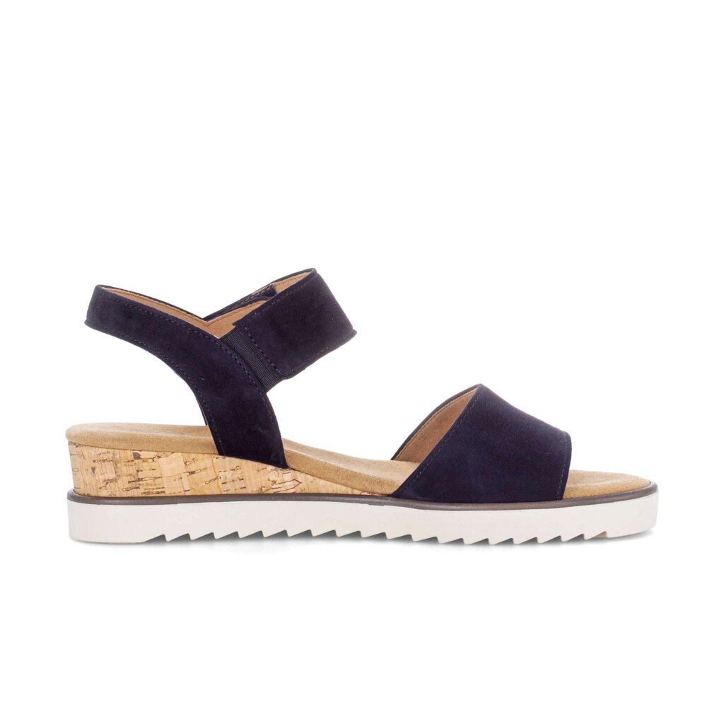 Sandale met plateauzool blauw