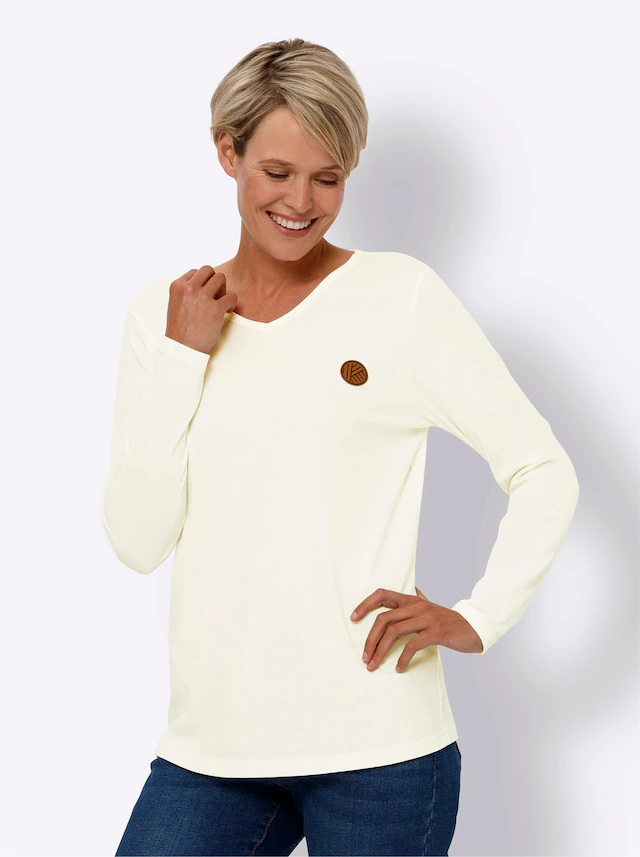 Classic Basics V-Shirt »Langarm-Shirt«, 1 Stk.