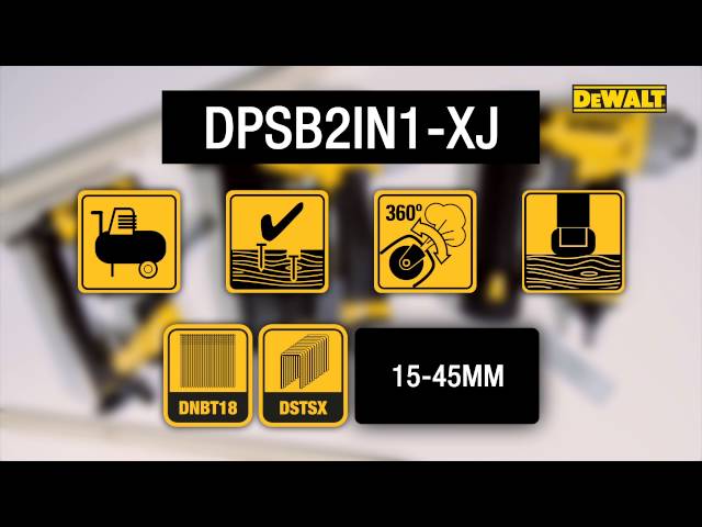 DeWALT DPSB2IN1 Pneumatische combi tacker - 15-40mm - max 7,0 bar
