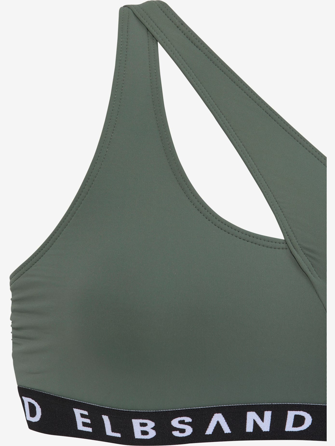 Bikini bustier ruban élastique avec marque inscrite
