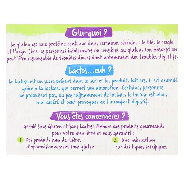 Gerblé Sans Gluten & Sans Lactose Biscuits Petit Déj 200g