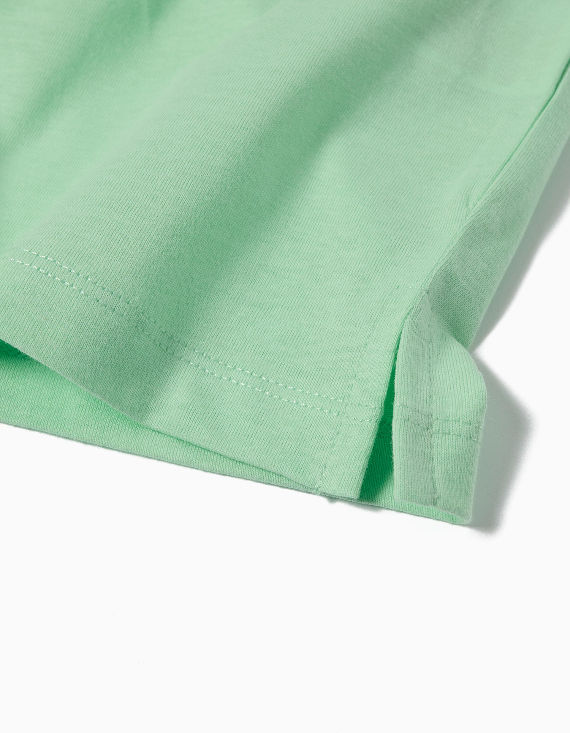 T-shirt Print, Menina, Verde Claro