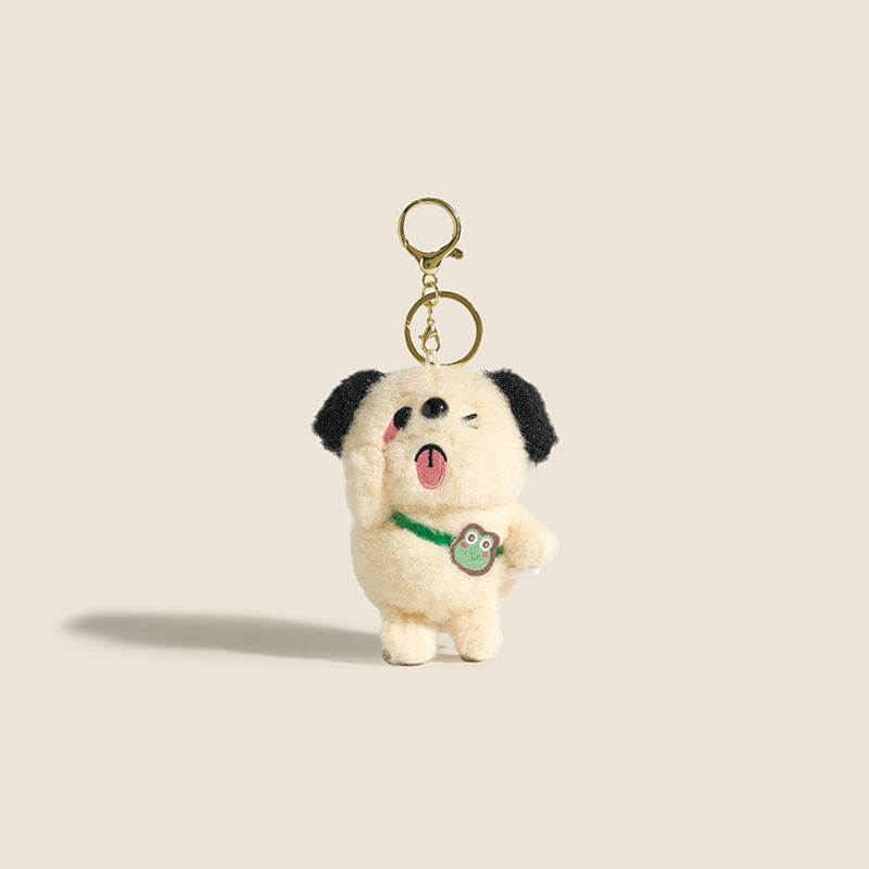Jun's Journal - Sleutelhanger met tashanger van pluche dier (verschillende ontwerpen)