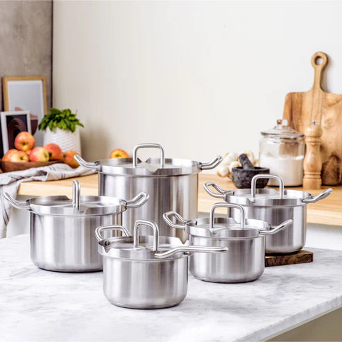 BK Q-linair Master pannenset - 9 delig - RVS