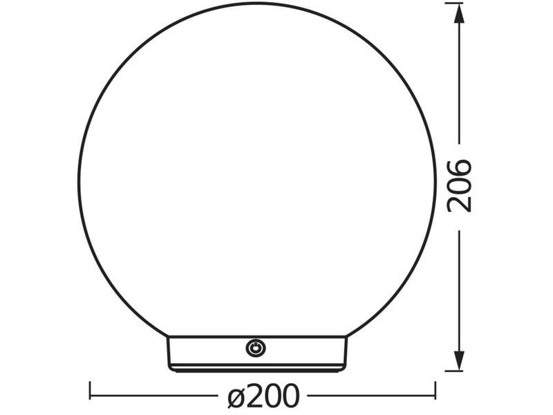 Ledvance SMART  BALL MAGIC RGB RGBW USB Smarte Nacht-/Tischleuchte