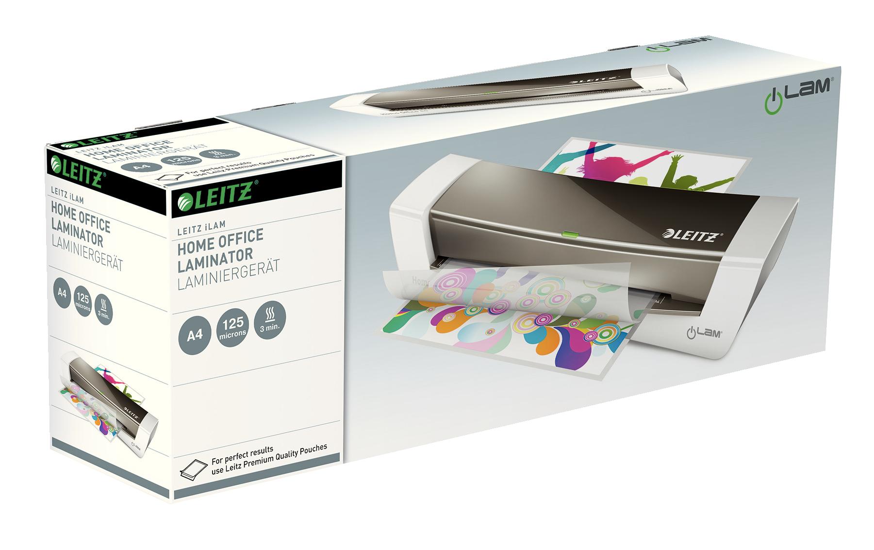 Laminiergerät iLAM Home Office A4 125 µm GrauLaminiergerät für Zuhause