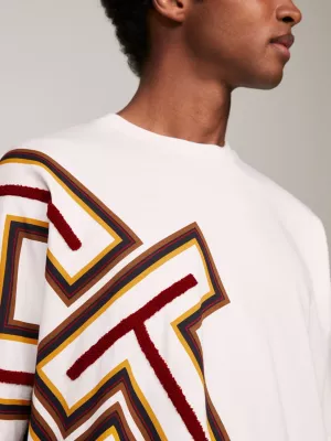 Camiseta Tommy x Pendleton Valley Stripe TH Monogram Boxy
