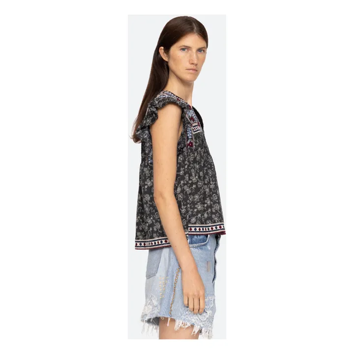 Sea NY Blouse Brodée Everly | Noir