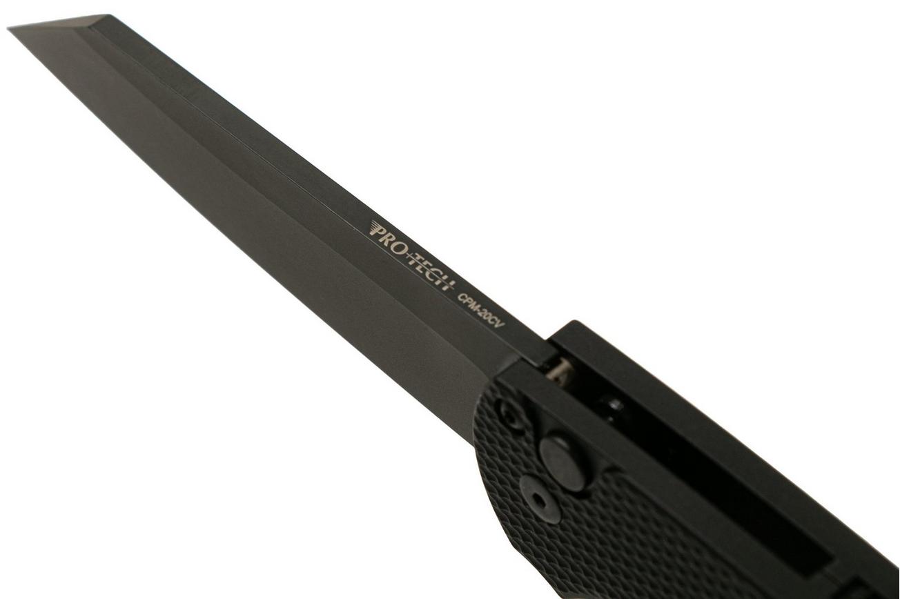 Pro-Tech Malibu 5206 DLC Black 20CV Reverse Tanto, zakmes