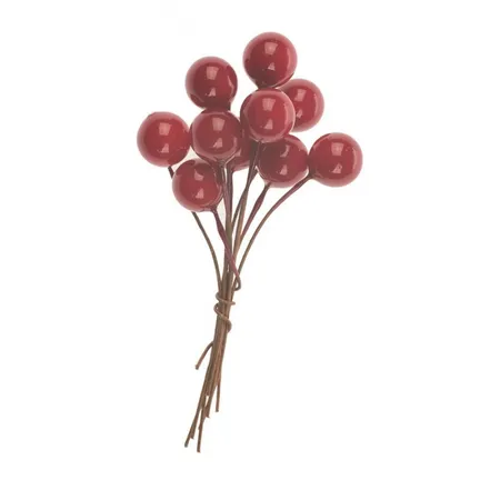 Glorex Beeren rot, am Draht 2 Bund 9mm