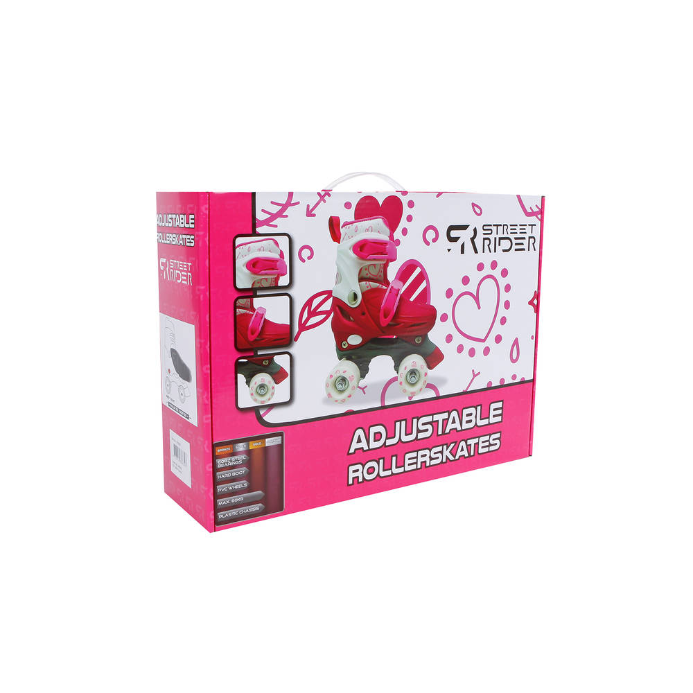 Street Rider rolschaatsen - maat 27-30 - roze