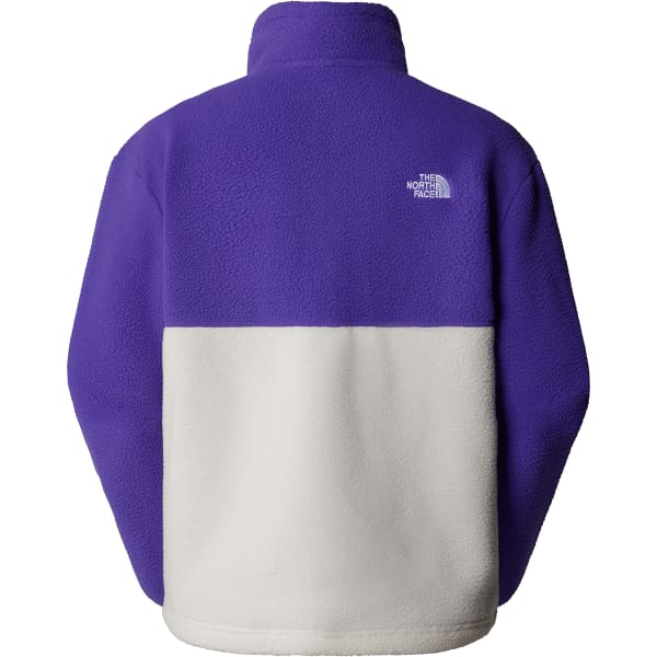 Sweat polaire THE NORTH FACE W YUMIORI 1/4 ZIP WHITE DUNE/PEAK PURPLE/TNF BLACK