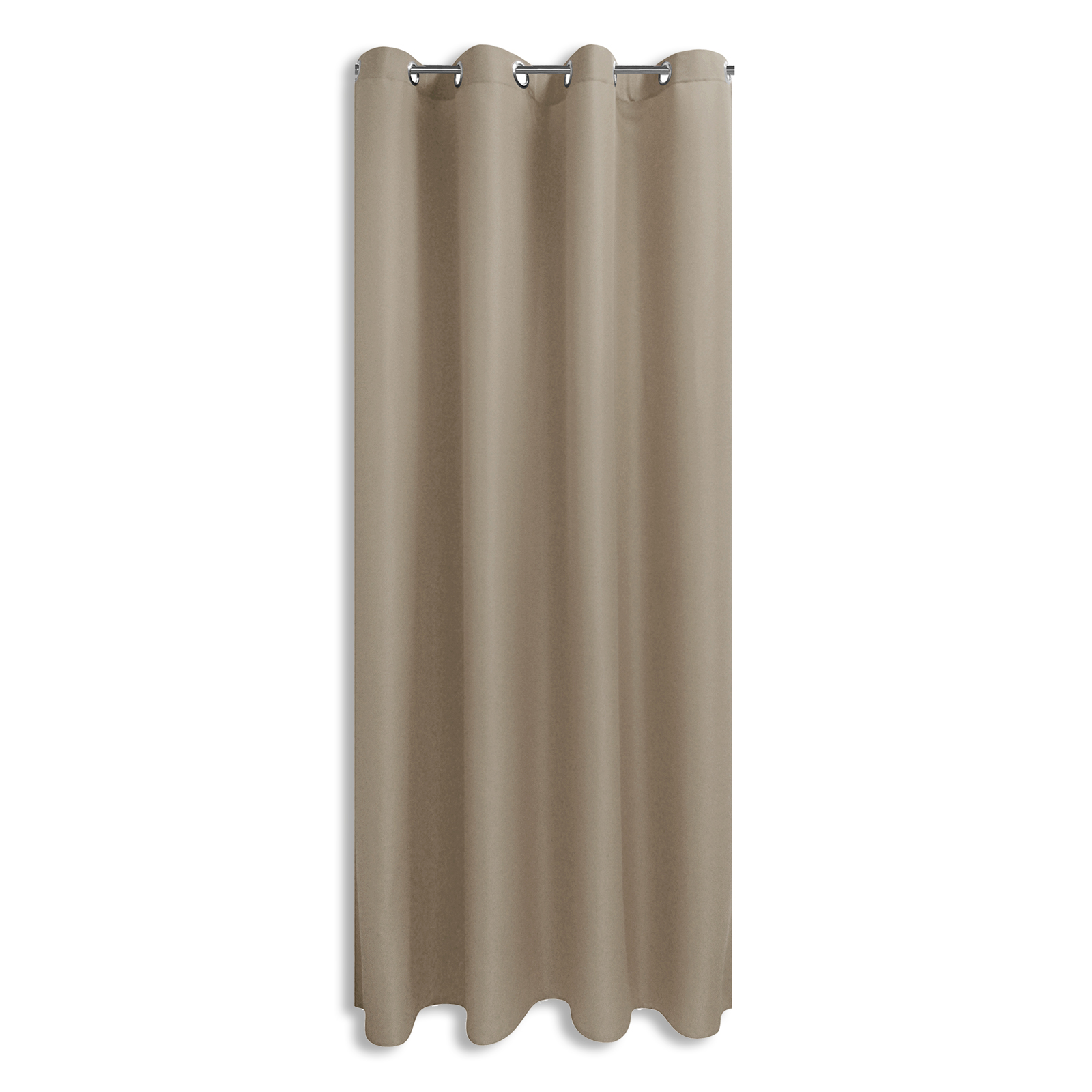 Ösenvorhang - taupe - 140x245 cm
