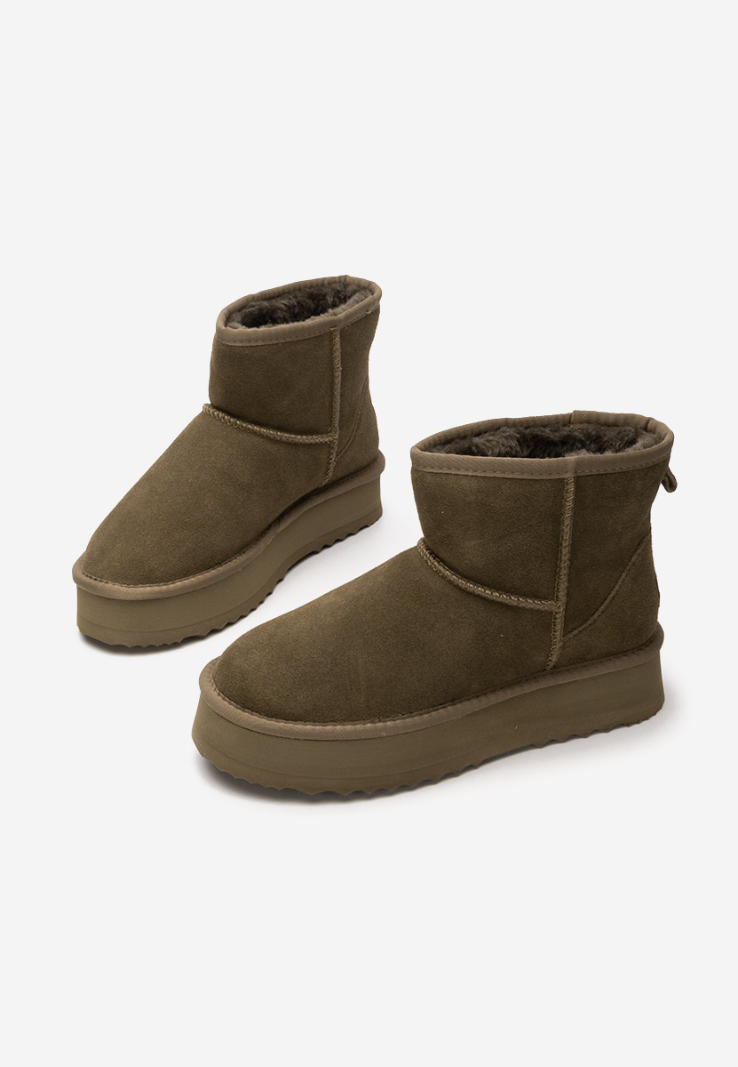 Bottes de neige femme vert Elvera