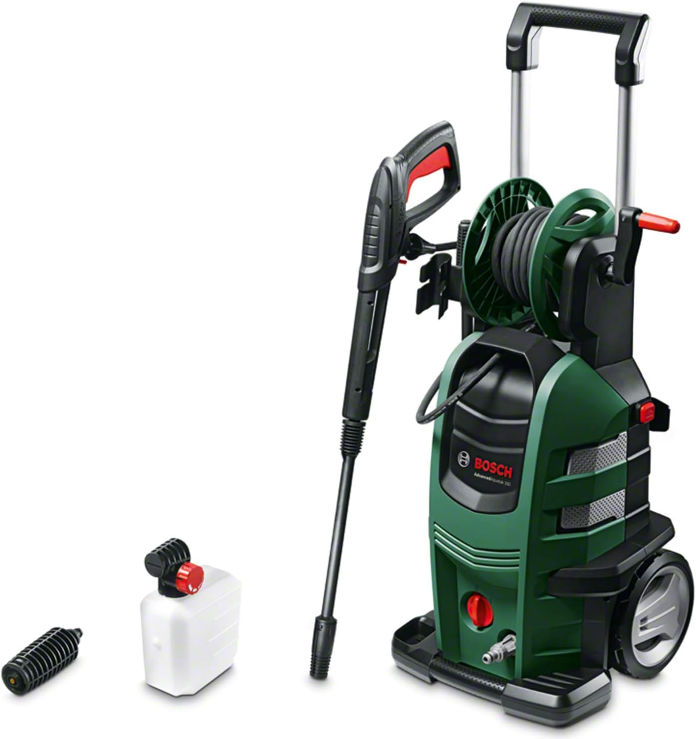 Bosch AdvancedAquatak 160 Hochdruckreiniger - 2600 Watt, 160 bar, 570 l/h, vielseitige Reinigungsmöglichkeiten, kompakte Aufbewahrung, inkl. Zubehör