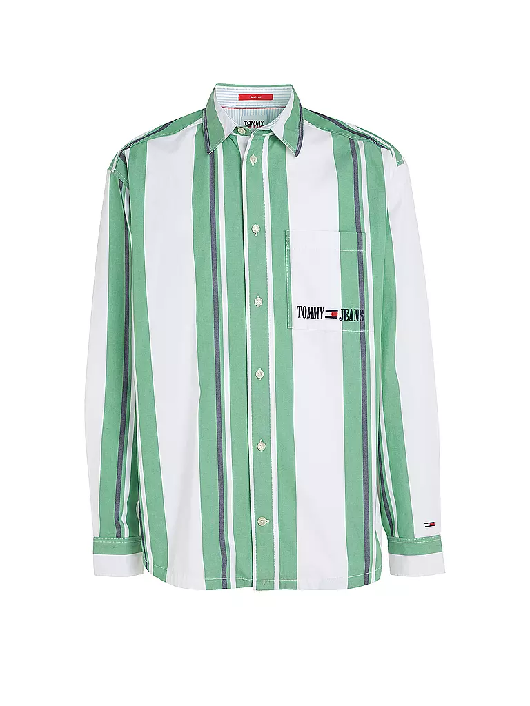 TOMMY JEANS Hemd grün