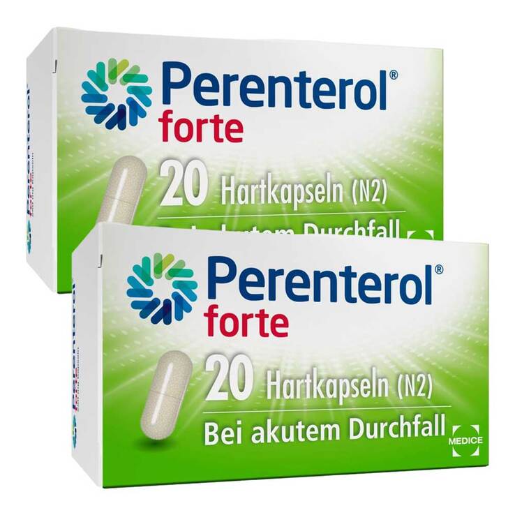 Perenterol forte 250 mg bei akutem Durchfall & zur Vorbeugung, 2x20 St