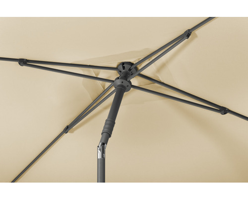 Schneider Sevilla rechthoekige marktparaplu, 240 x 140 cm, naturel