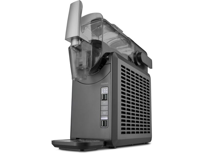 Medion Glacemaschine Slush Ice Maker, 2.6 l, Grau Leistungsstarke Slush-Eis-Maschine mit Kompressor für schnelles Gefrieren und einfache Reinigung, ideal für Cocktails und Milchshakes