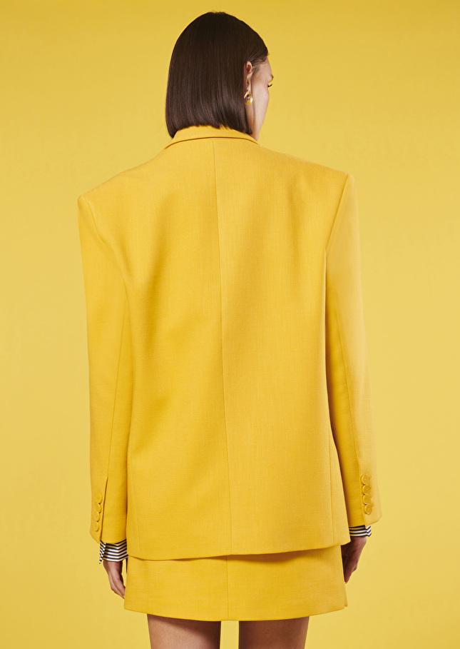 Veste Victoriajaune en tissu flammé