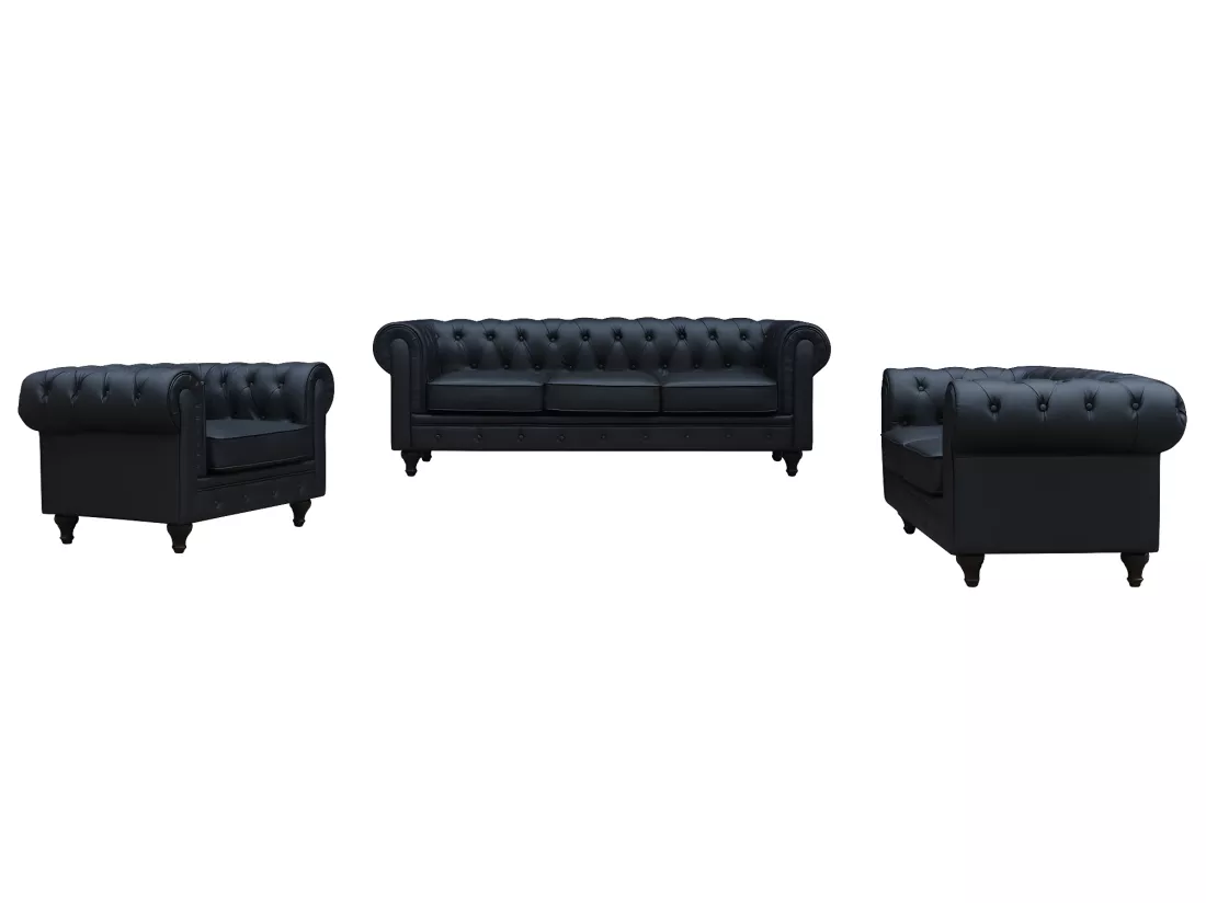 Canapé fixe Chesterfield 