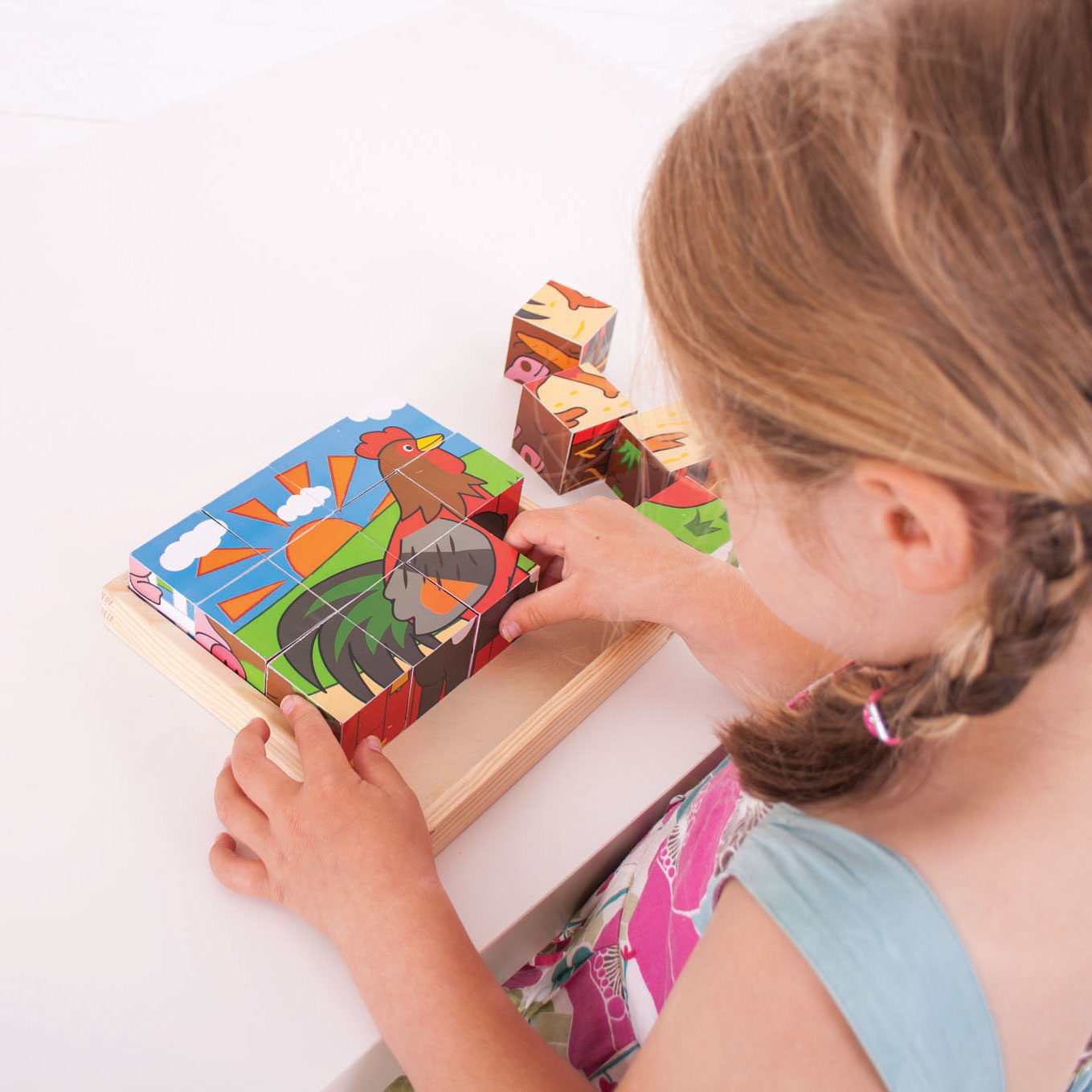Bigjigs Houten Blokpuzzel Boerderijdieren