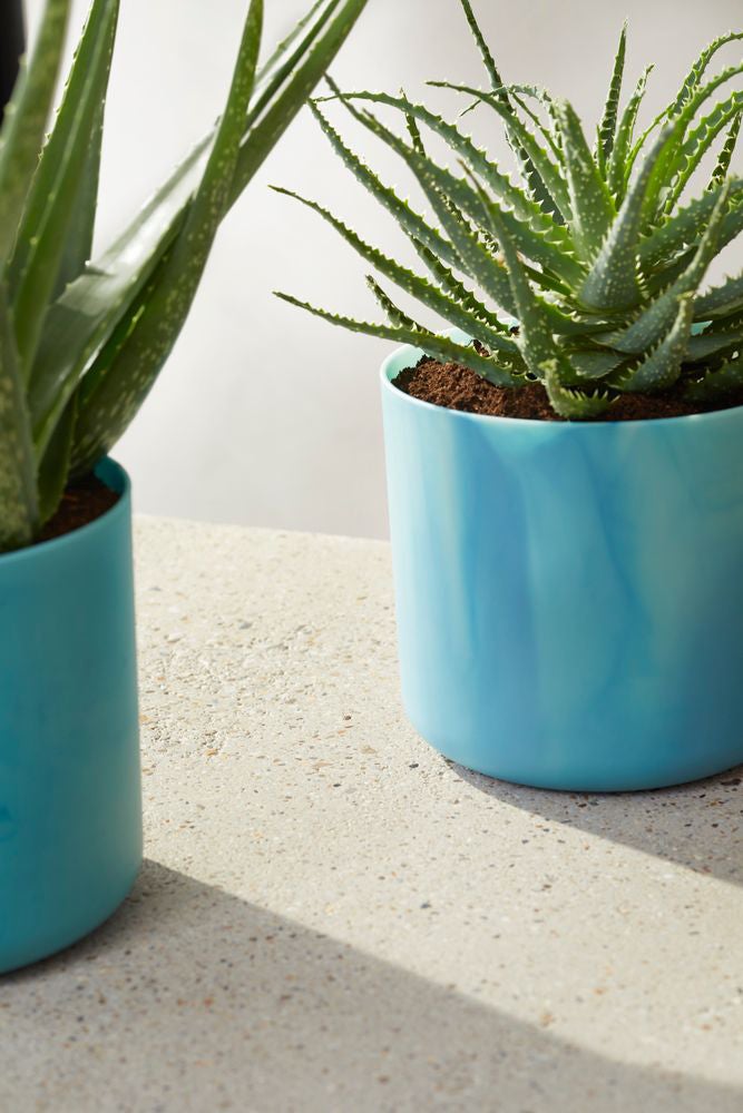 Elho bloempot The Ocean Collection blauw D 18,3 H 16,7 cm