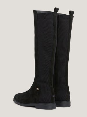 Botas essenciais de camurça até o joelho