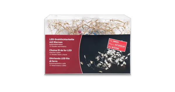LED Lichterkette Angelhair Sternen 180cm