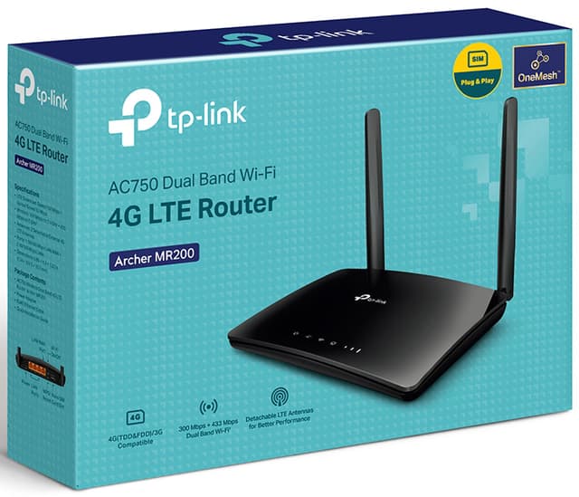 TP-Link Archer MR200 4G CAT 4 WiFi 5 router