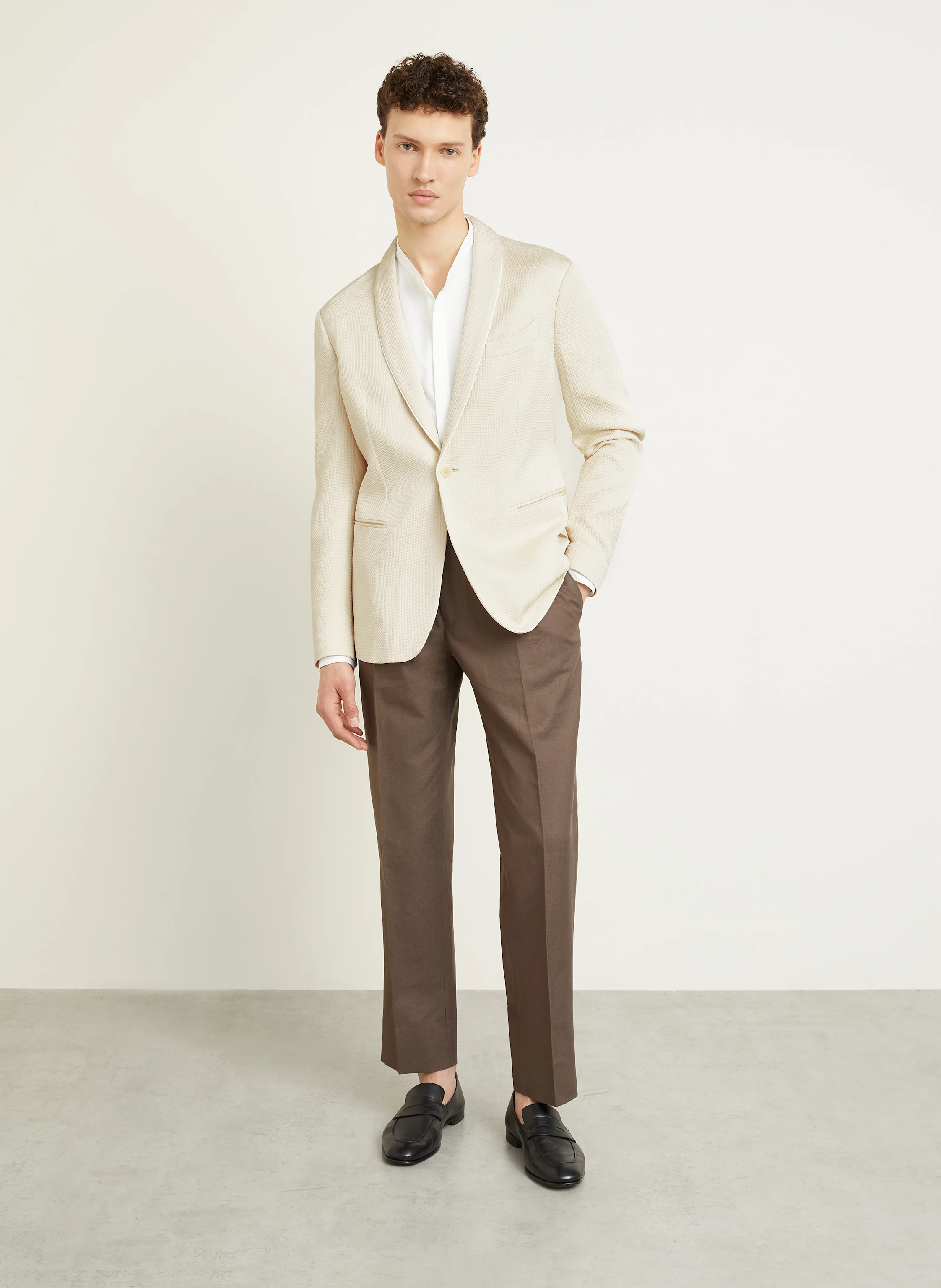GIORGIO ARMANI Sakko Extra Slim Fit mit Seide