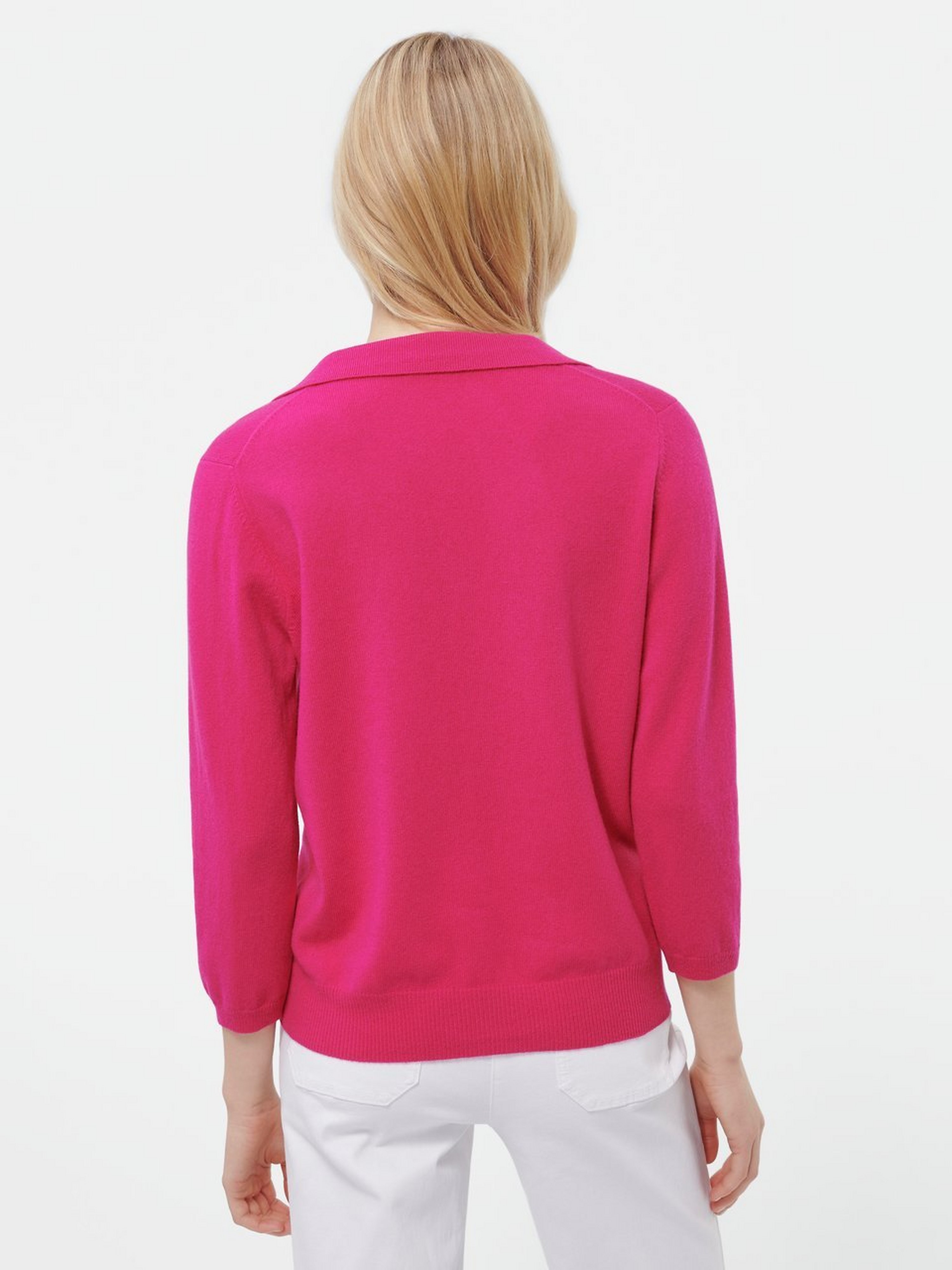 Polo-Pullover mit 3/4-Arm
