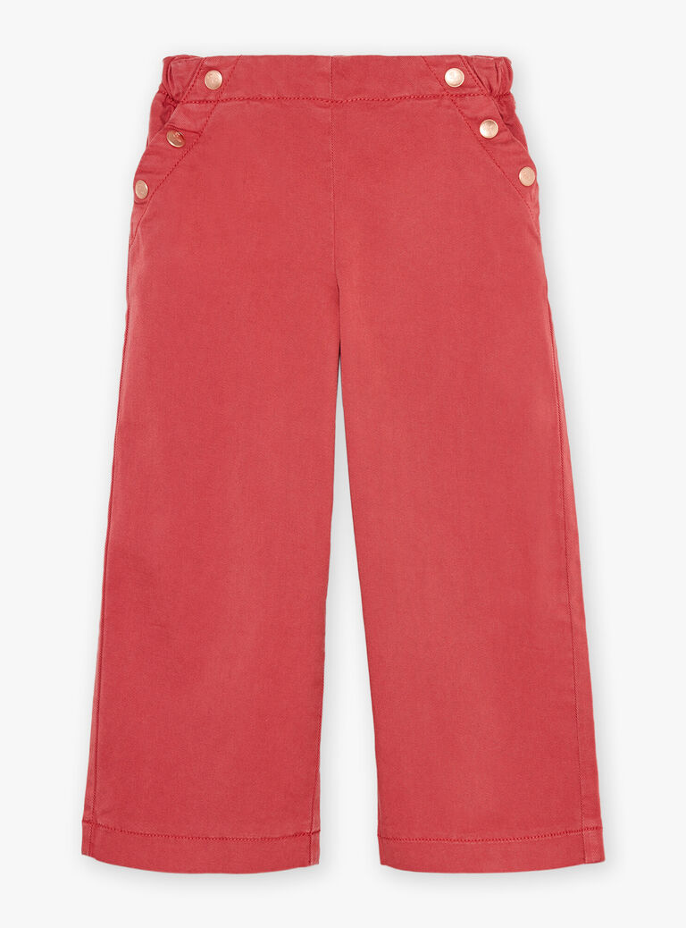 Pantalon rouge wide legs