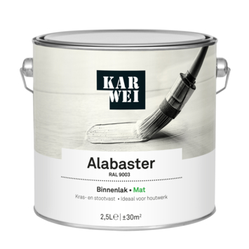 KARWEI binnenlak mat RAL 9003 alabaster 2,5 liter