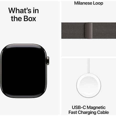 Apple Watch S10 Cell 46 mm - Slate Titanium Milanese Band
