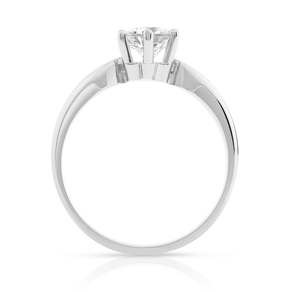 Bague solitaire or 750 diamant 70/100e de carat