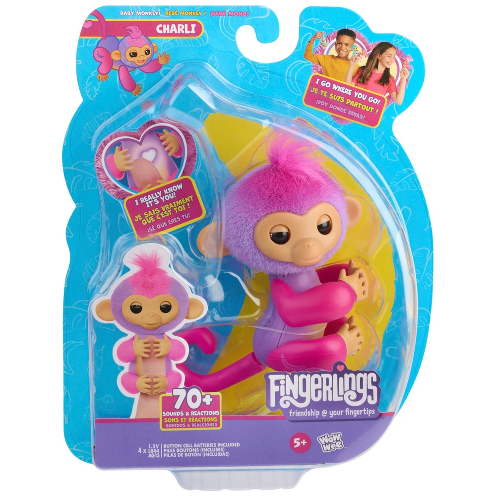 Fingerlings Monkey Purple Charli