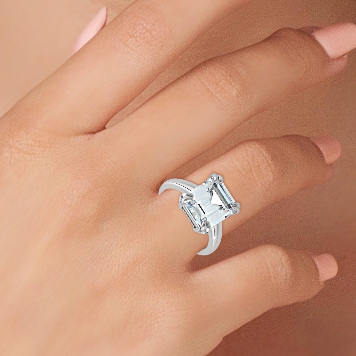 Bague SC Crystal ornée d'un Cristal scintillant